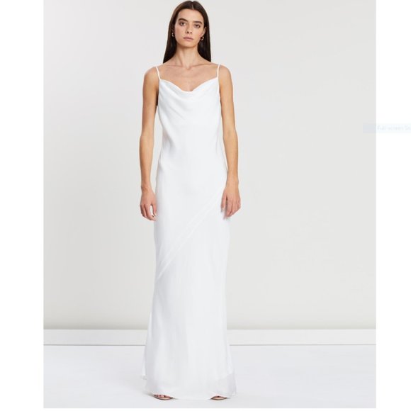 Shona Joy Dresses & Skirts - SHONA JOY LUXE BIAS COWL SLIP DRESS in IVORY size6
